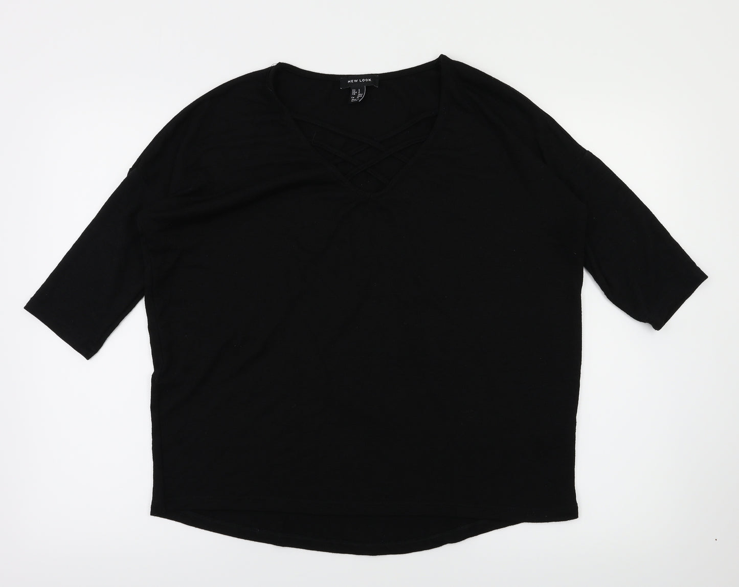 New Look Womens Black   Basic T-Shirt Size S