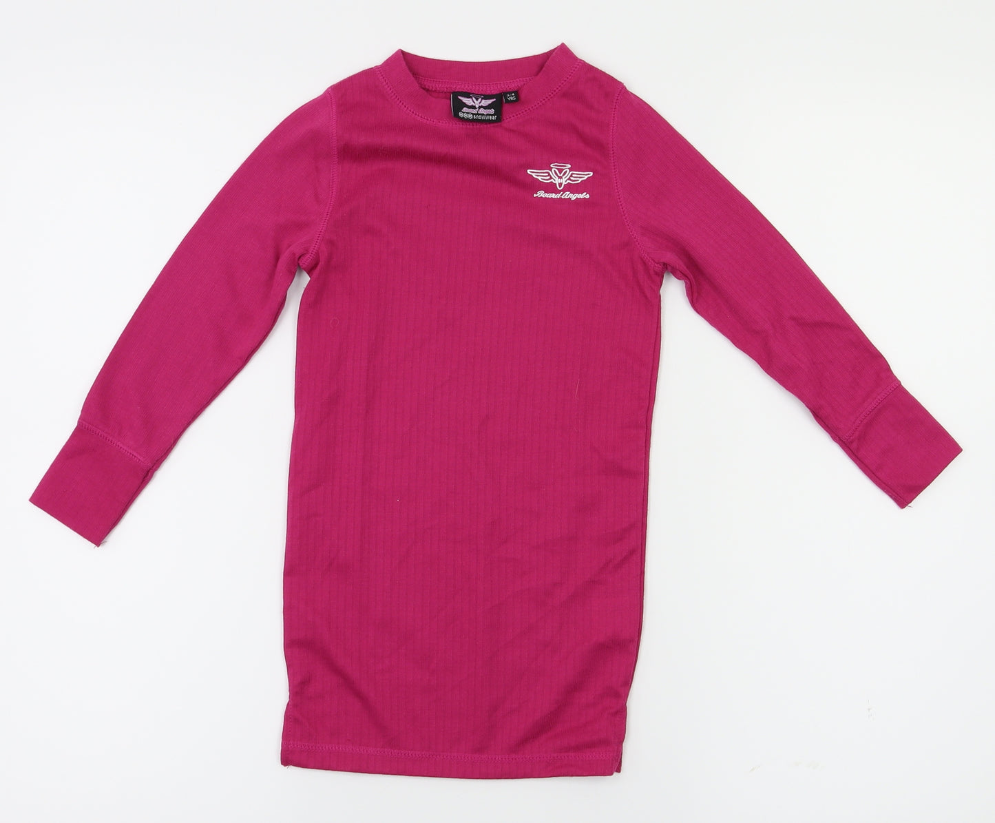 snow wear Girls Pink   Basic T-Shirt Size 3-4 Years