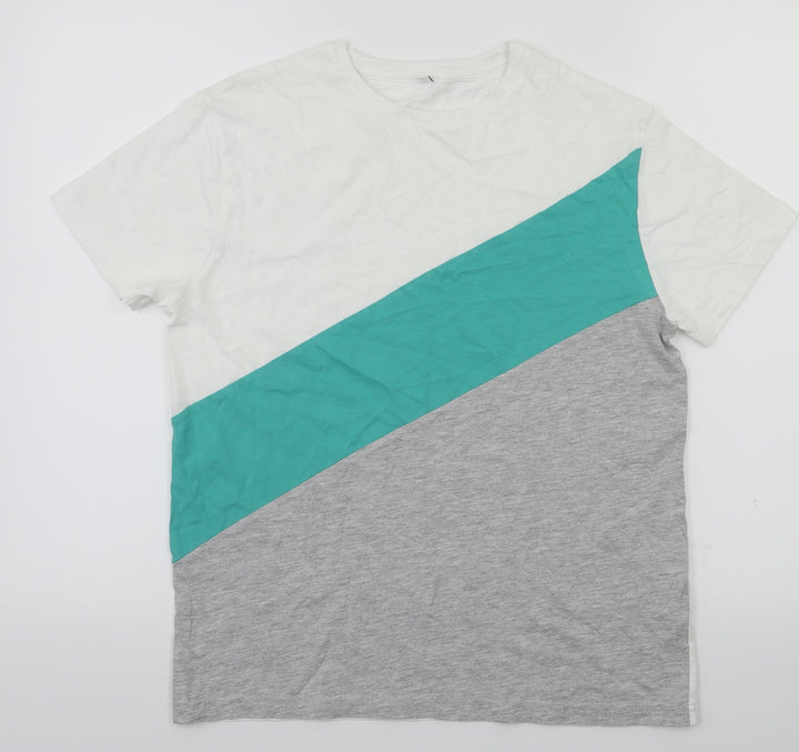 M&S Boys Green Basic T-Shirt Size 11-12 Years