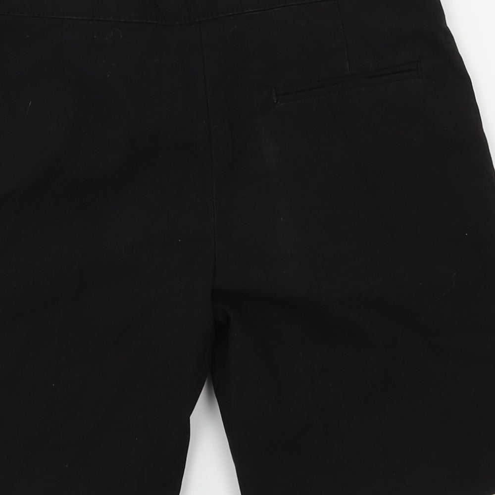 M&S Girls Black   Paperbag Shorts Size 8-9 Years