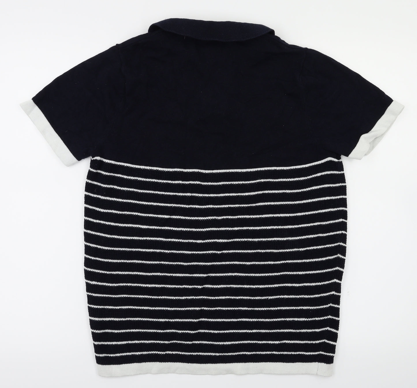 2nd Chapter Mens Blue Striped   T-Shirt Size S