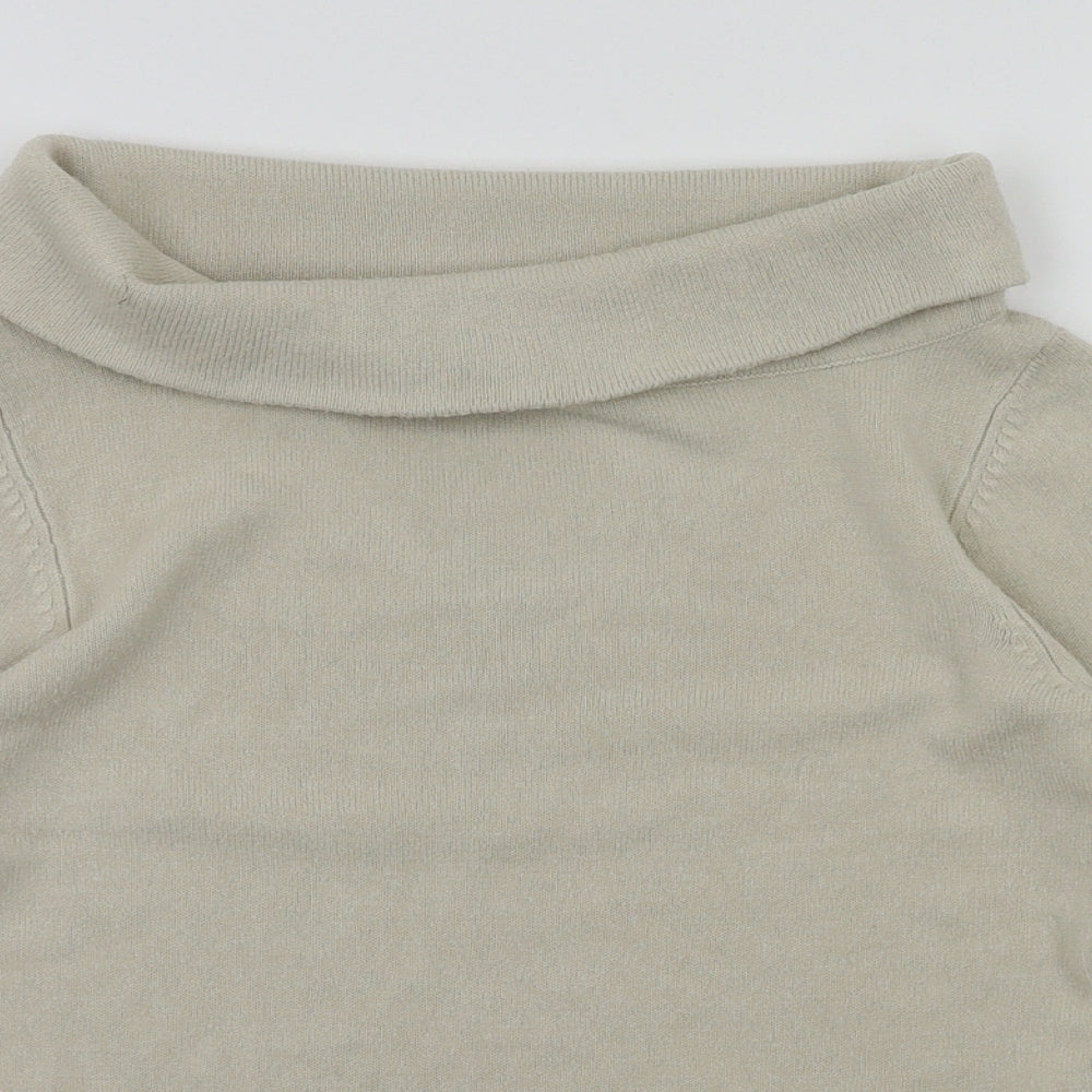 Topshop Womens Ivory   Basic T-Shirt Size 8