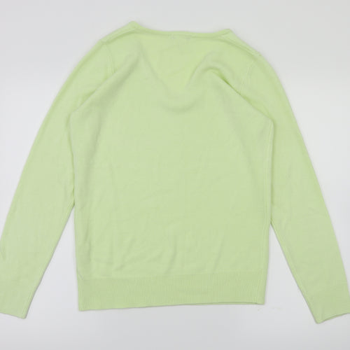 ANNE WEYBURN Womens Green   Pullover Jumper Size 10