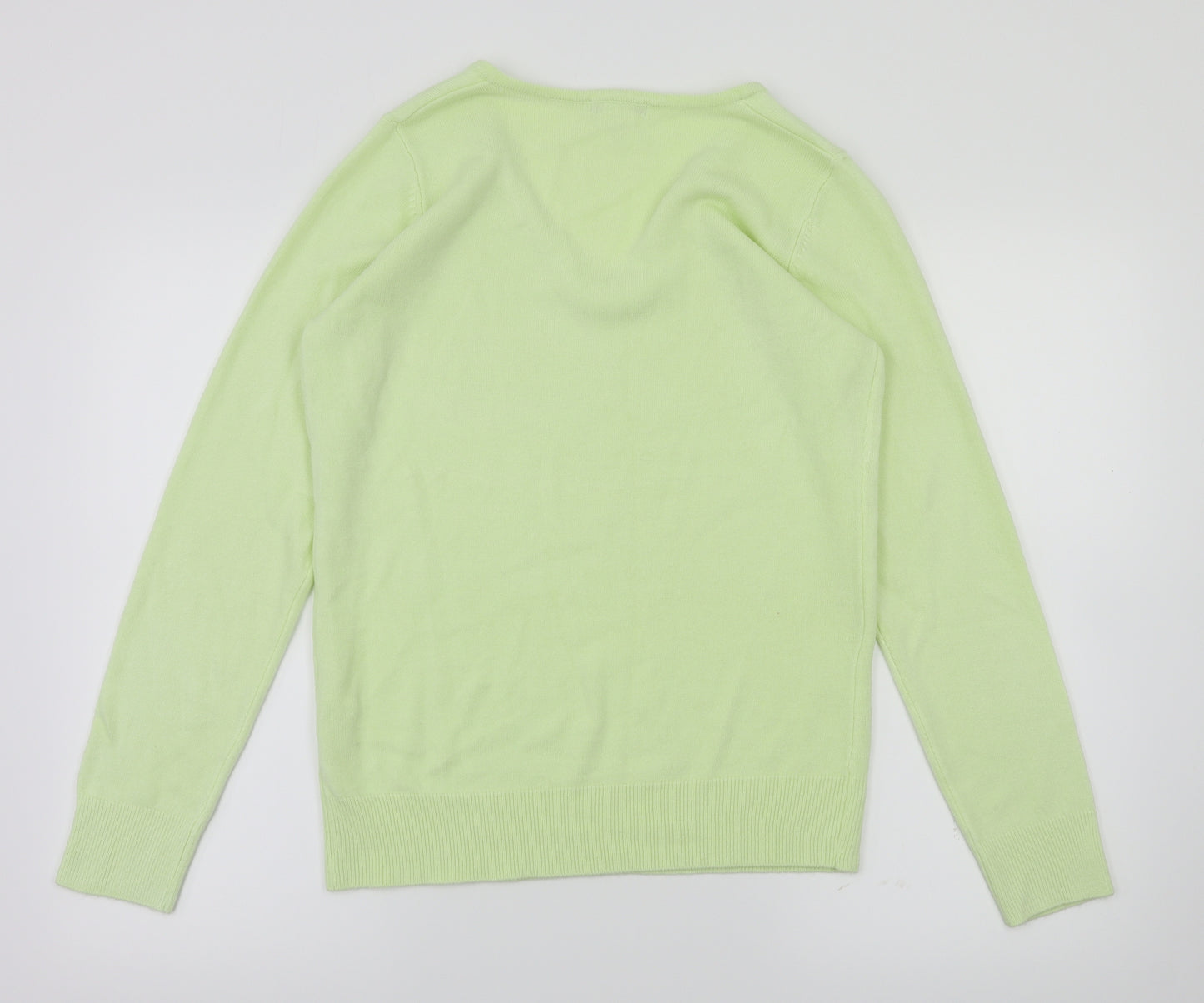 ANNE WEYBURN Womens Green   Pullover Jumper Size 10