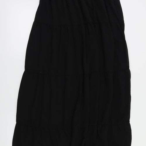 new look  Womens Black   Flare Skirt Size 12  - Stretch waistband