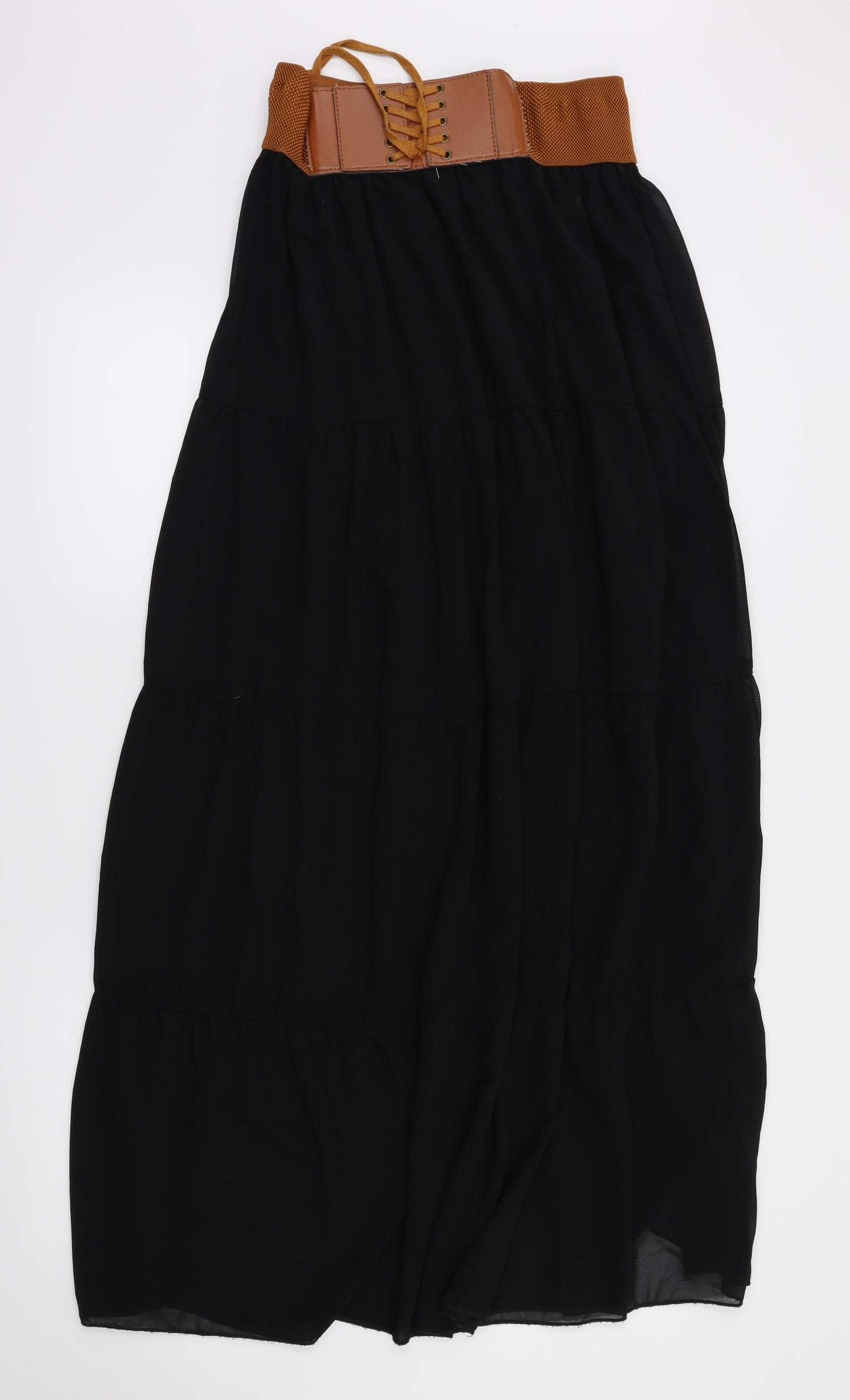 new look  Womens Black   Flare Skirt Size 12  - Stretch waistband