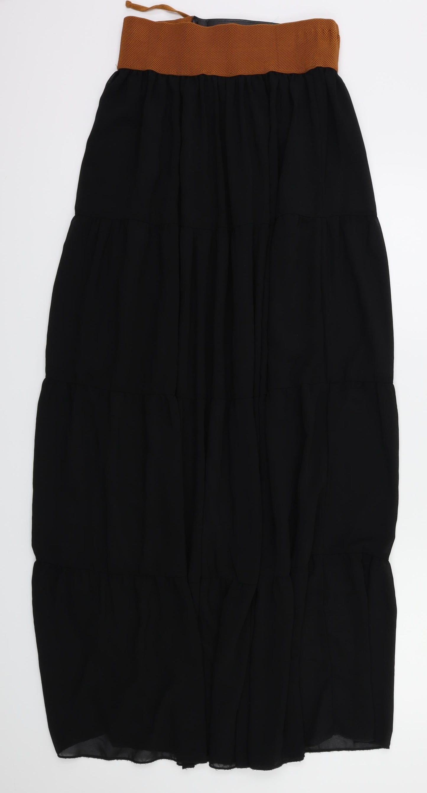 new look  Womens Black   Flare Skirt Size 12  - Stretch waistband