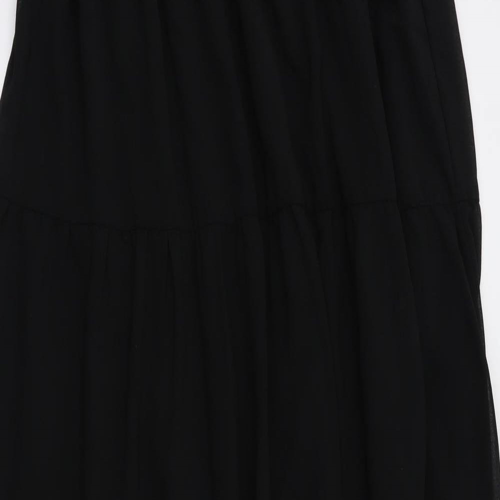 new look  Womens Black   Flare Skirt Size 12  - Stretch waistband