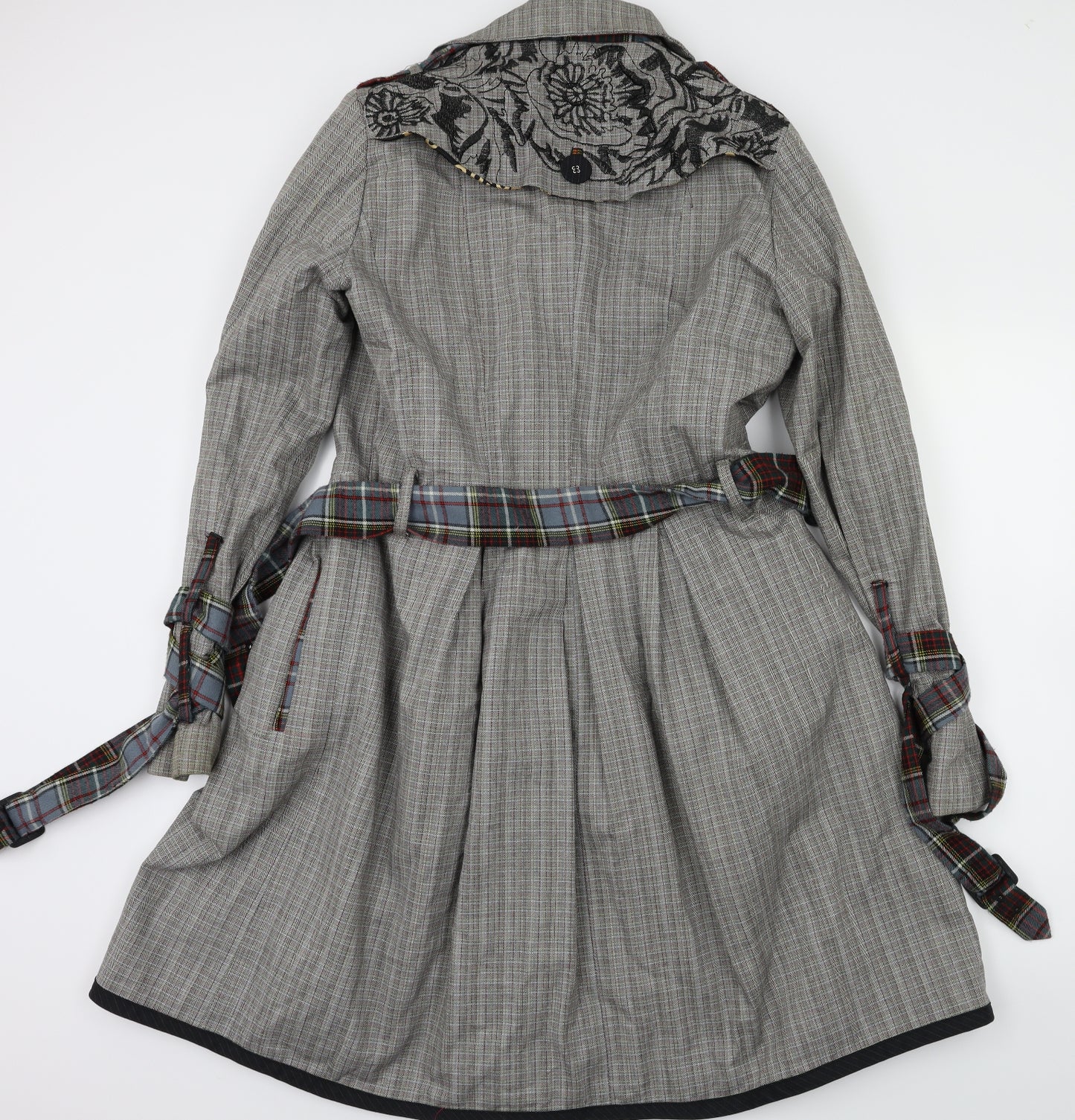 REDEFINED  Womens Grey Check  Jacket Coat Size L