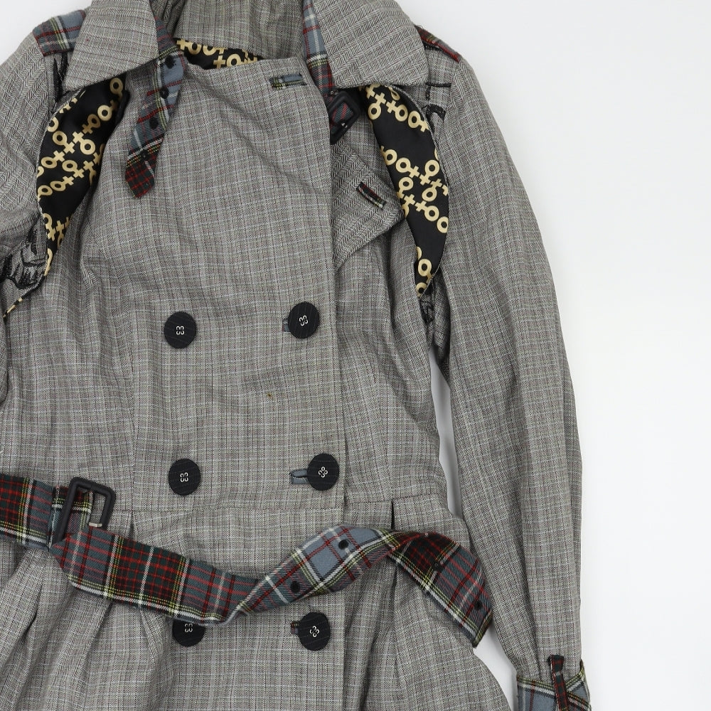 REDEFINED  Womens Grey Check  Jacket Coat Size L