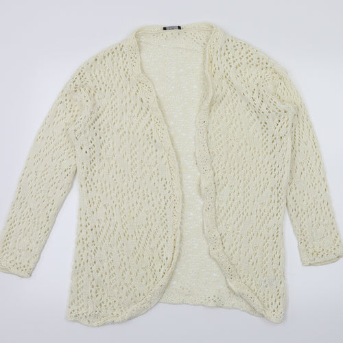 F&F Womens Ivory   Cardigan Jumper Size 10