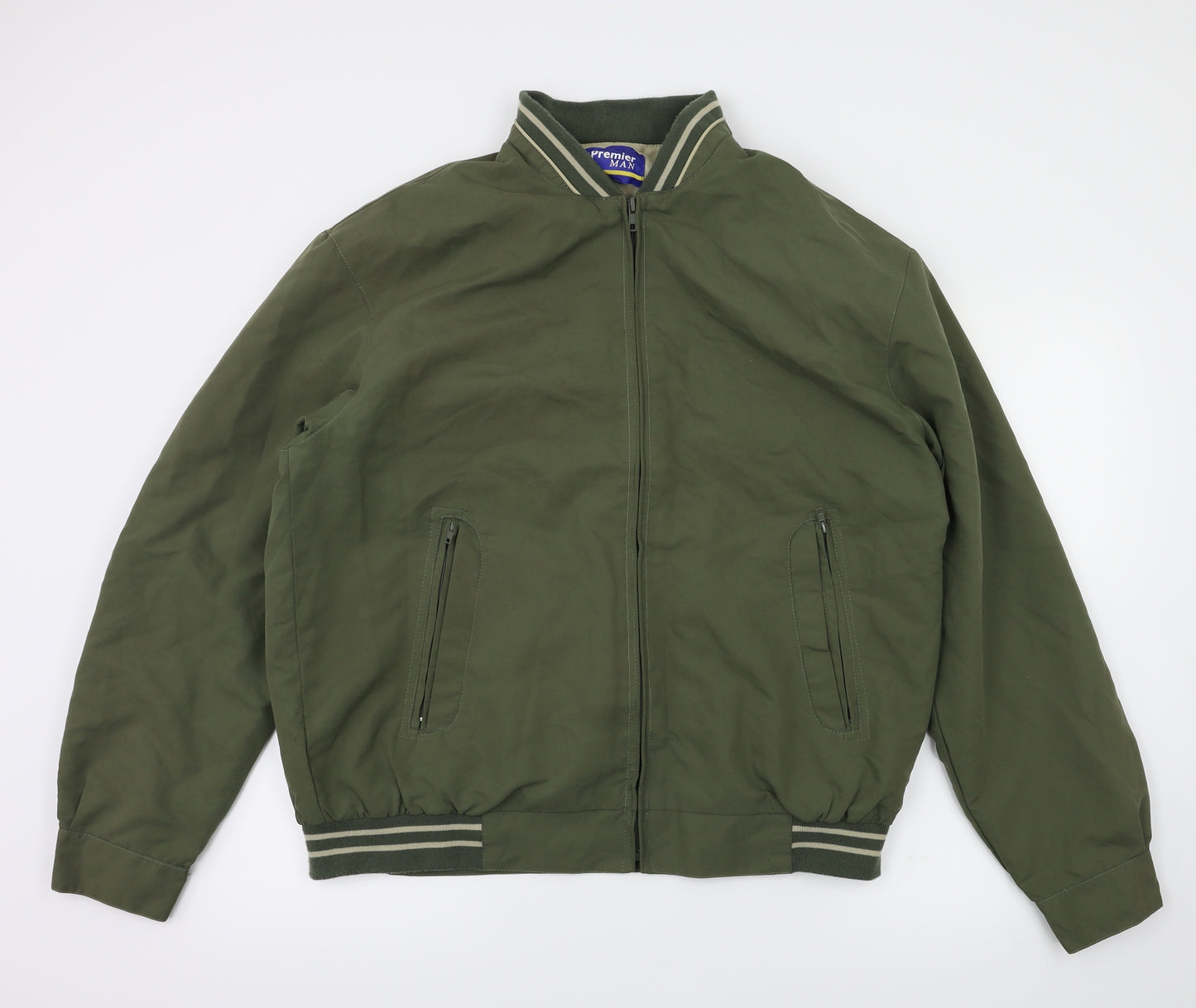 premier man Mens Green   Jacket Coat Size M