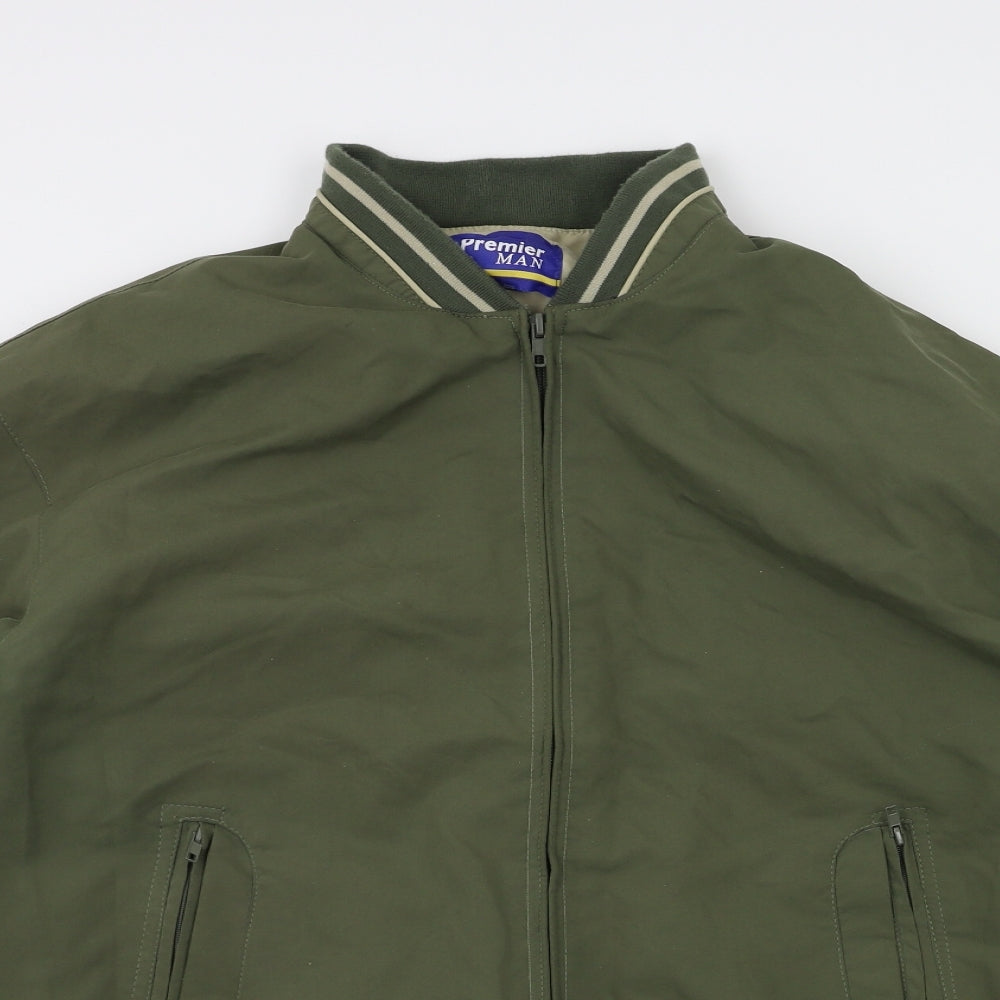 premier man Mens Green   Jacket Coat Size M