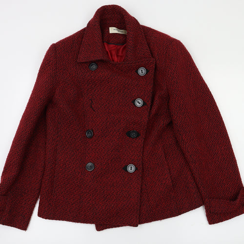 Monaco Womens Red   Jacket Coat Size 12