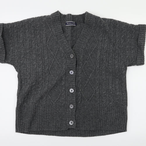 Wool lovers Womens Grey   Cardigan Jumper Size M