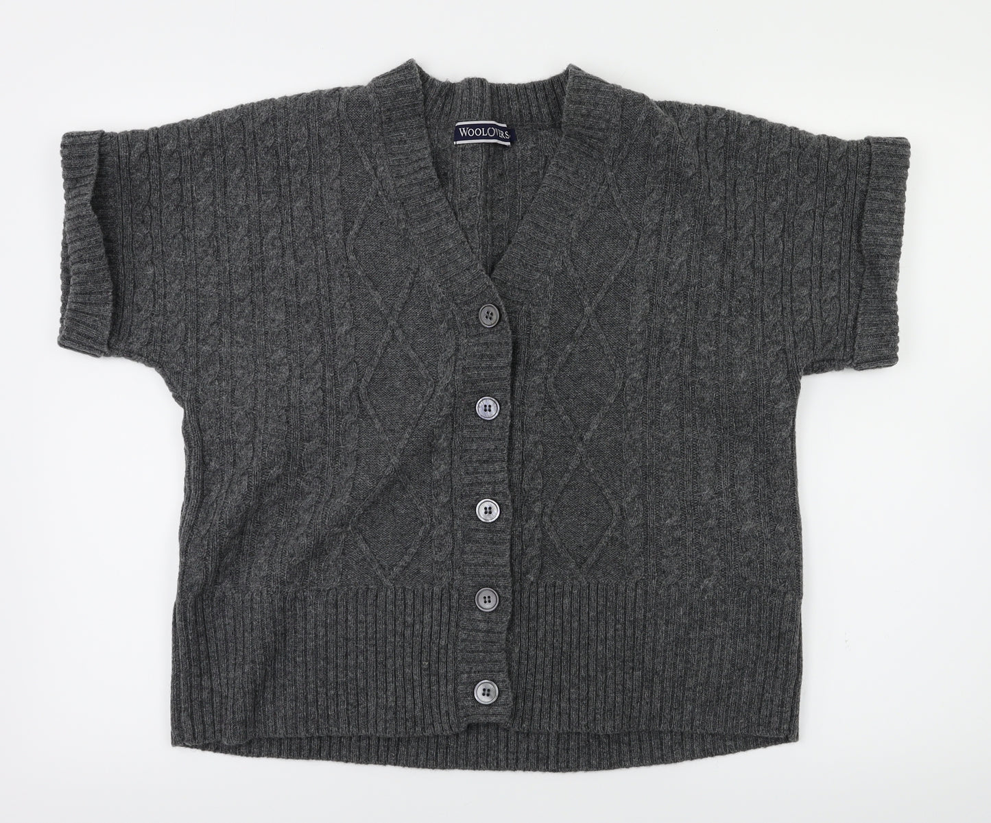 Wool lovers Womens Grey   Cardigan Jumper Size M