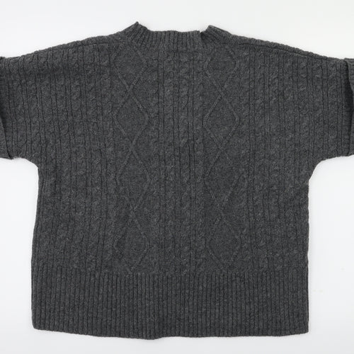 Wool lovers Womens Grey   Cardigan Jumper Size M