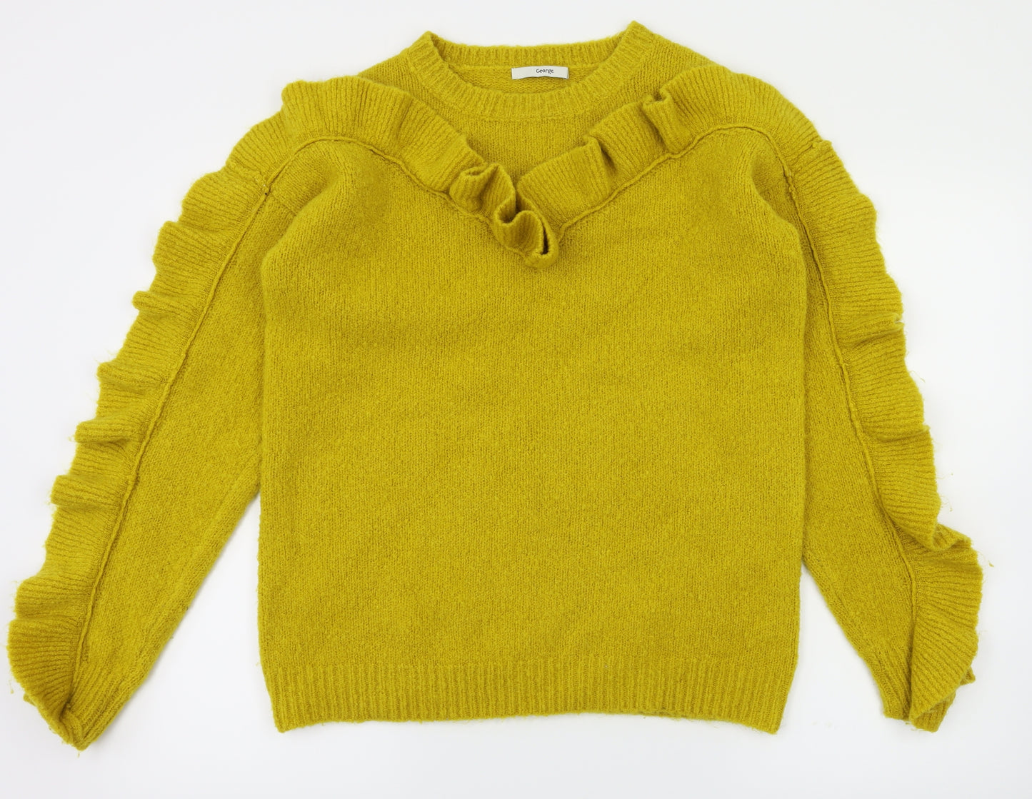 George Womens Yellow   Pullover Jumper Size 8