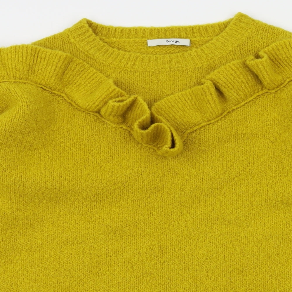 George Womens Yellow   Pullover Jumper Size 8