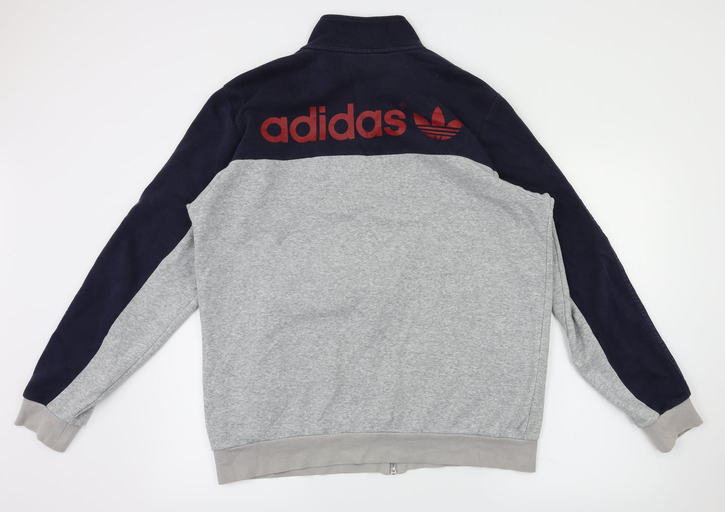 adidas Mens Blue   Full Zip Hoodie Size L