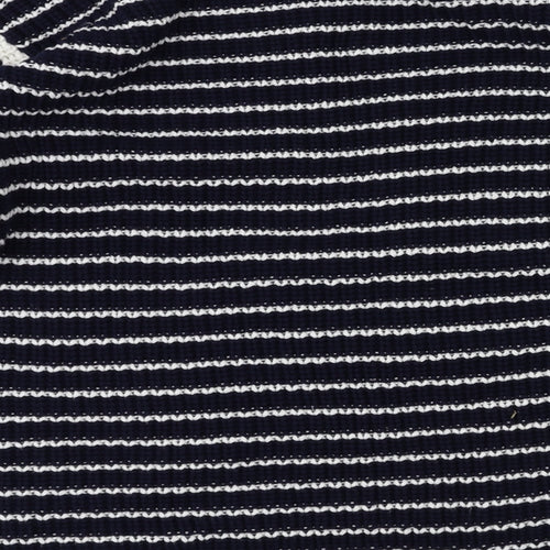 M&S Womens Blue Striped  Pullover Jumper Size S