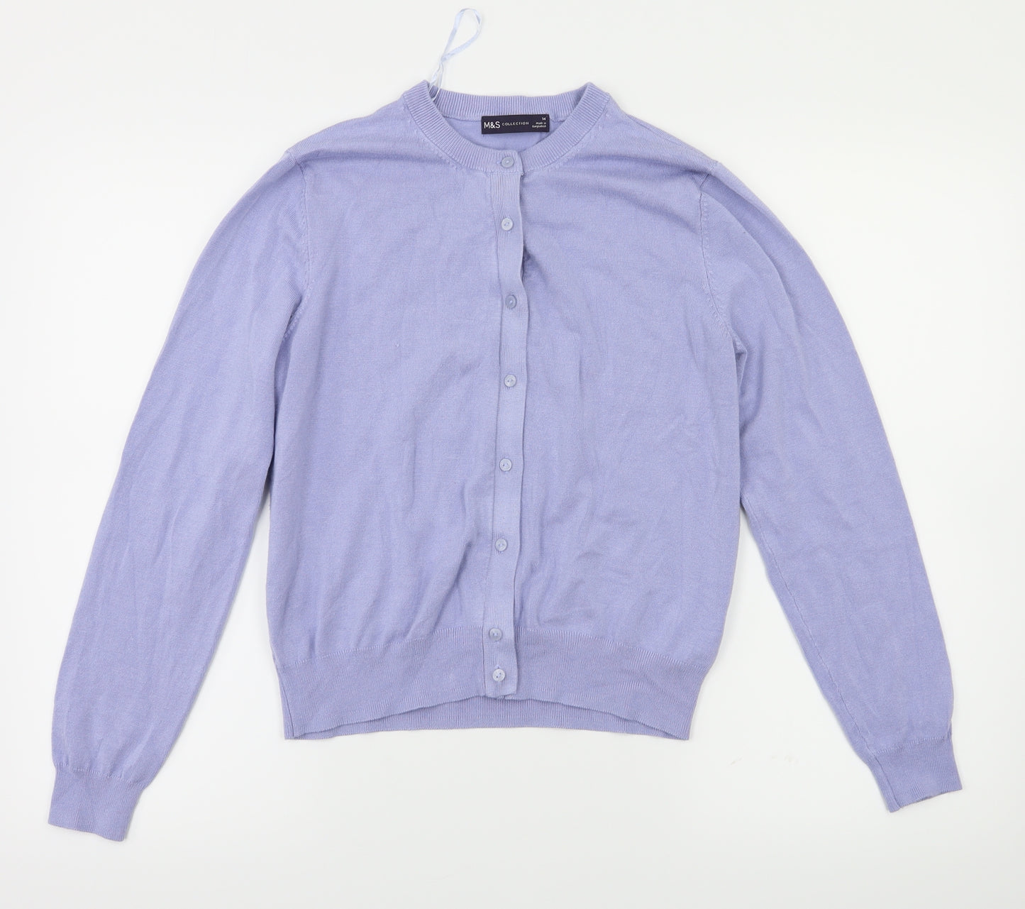 M&S Womens Purple   Cardigan Jumper Size 14