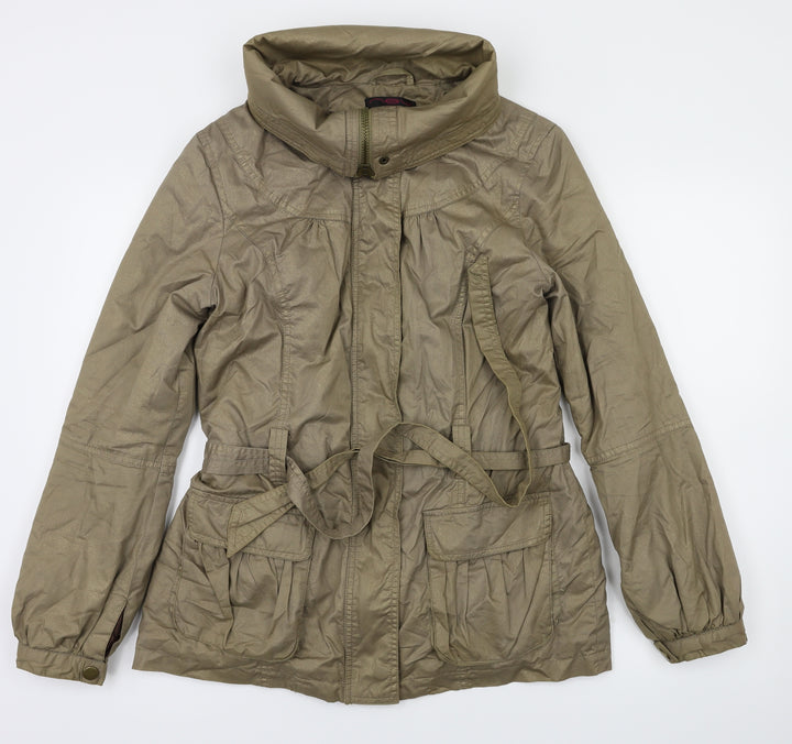 New Look Womens Gold Jacket Coat Size 10