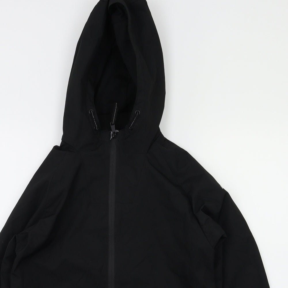 utlaws  Boys Black   Basic Coat Coat Size 11-12 Years