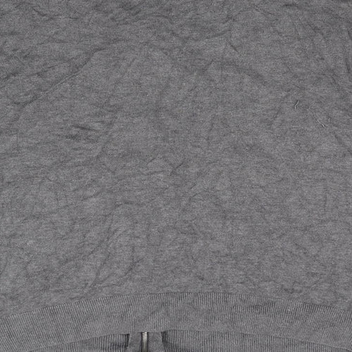 South Womens Grey  Knit Full Zip Jumper Size 22