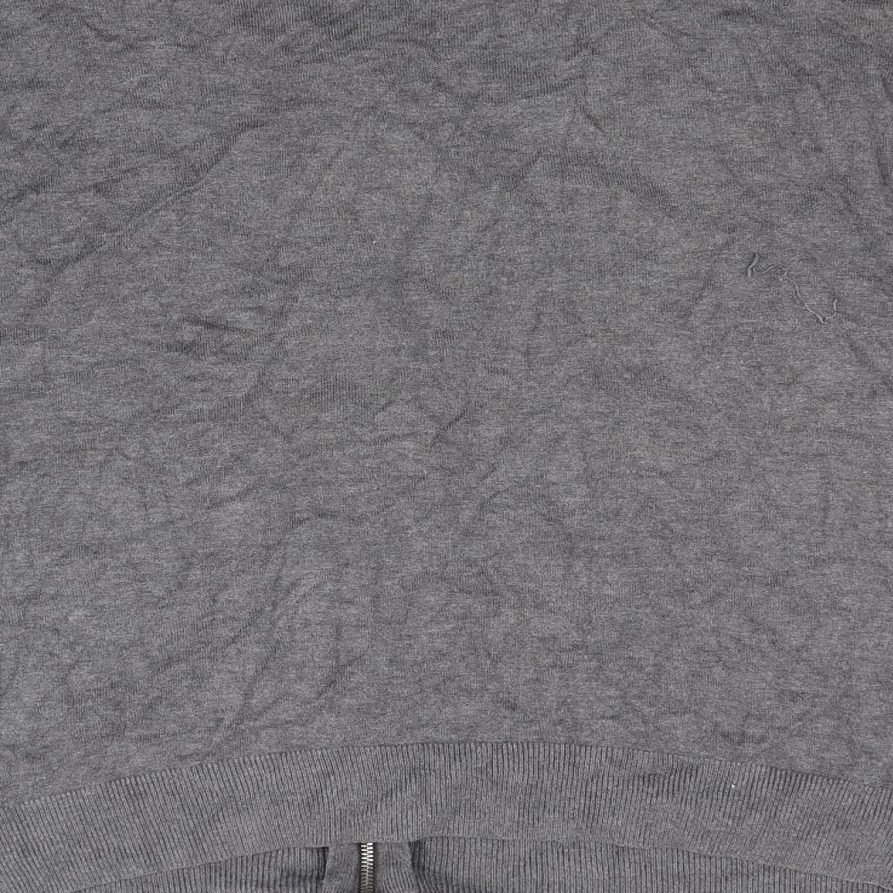 South Womens Grey  Knit Full Zip Jumper Size 22