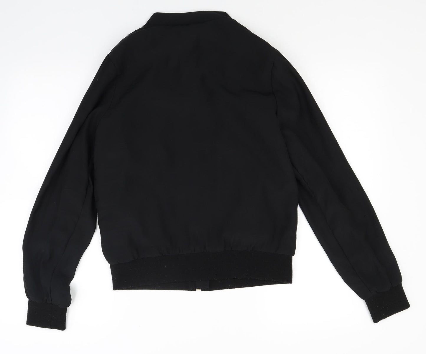 Papaya Womens Black   Bomber Jacket Coat Size 10