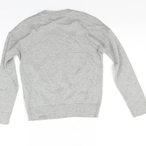 Gap Girls Grey  Knit Pullover Jumper Size M  - Polar bear
