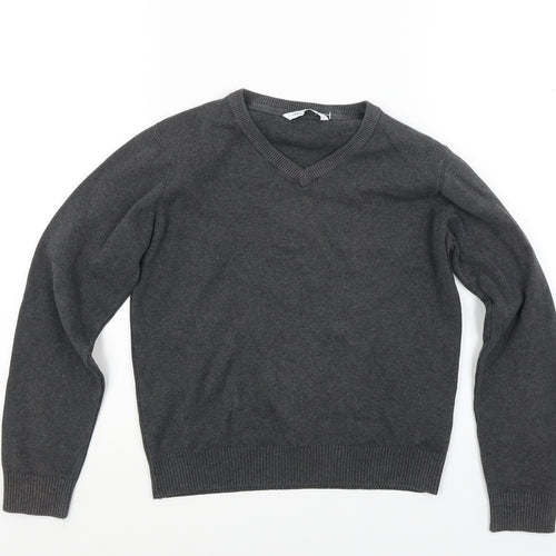 Marks and Spencer Boys Grey   Pullover Jumper Size 10 Years