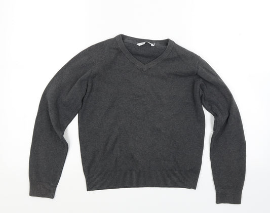 Front view of Marks & Spencer boys’ grey jumper, size 10, years