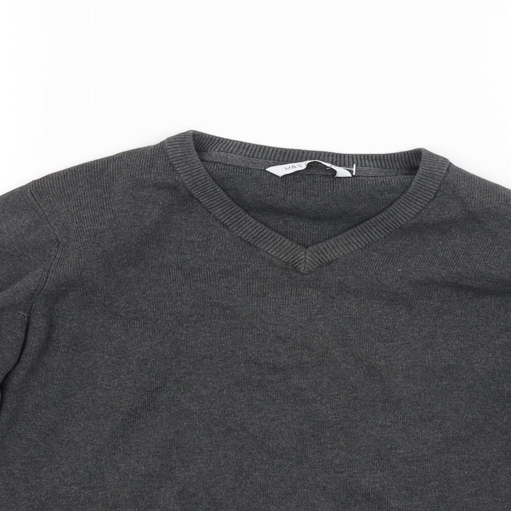 Marks and Spencer Boys Grey   Pullover Jumper Size 10 Years