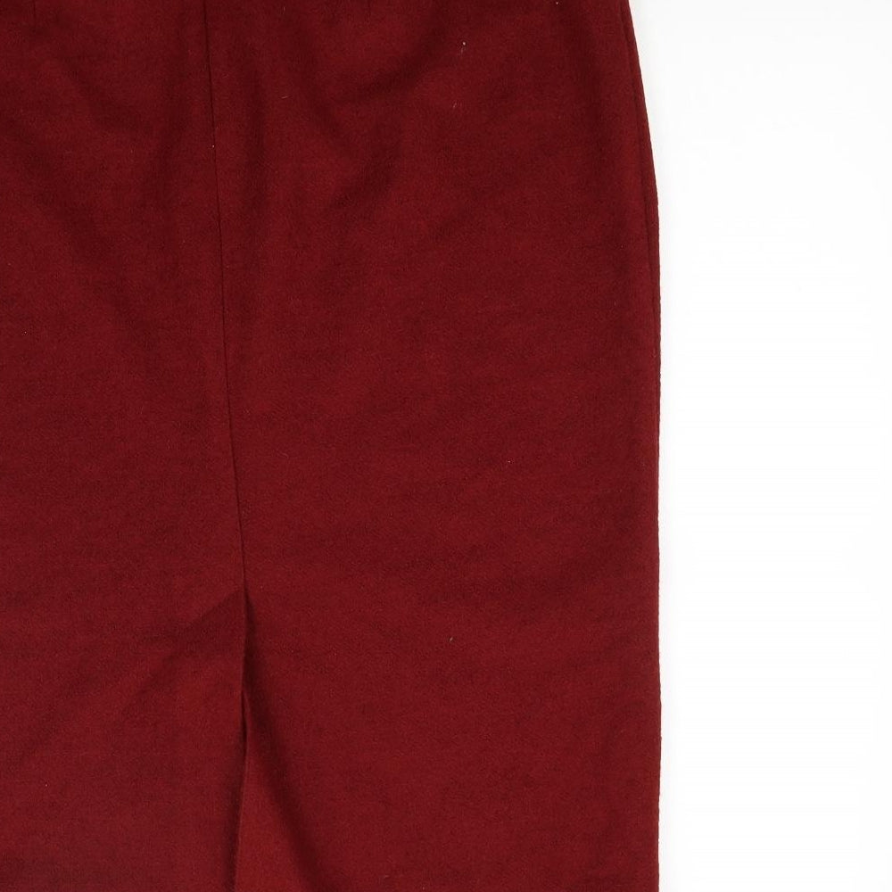 Marks and Spencer Womens Red   A-Line Skirt Size 16