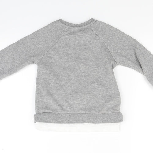 Primark Boys Grey   Pullover Sweatshirt Size 2-3 Years  - Dude
