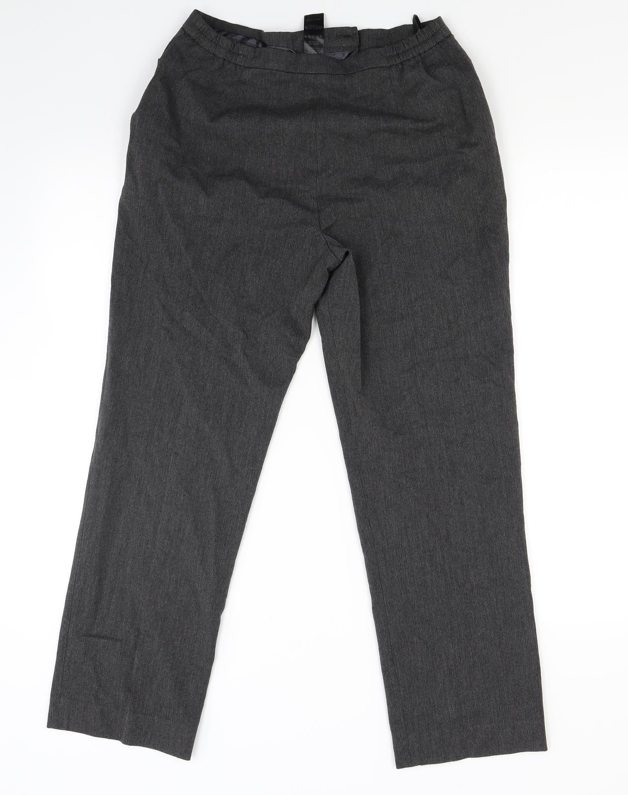 Eastex Womens Grey   Trousers  Size 10 L27 in