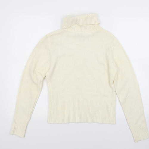 stmosphere Womens White  Knit Pullover Jumper Size 12