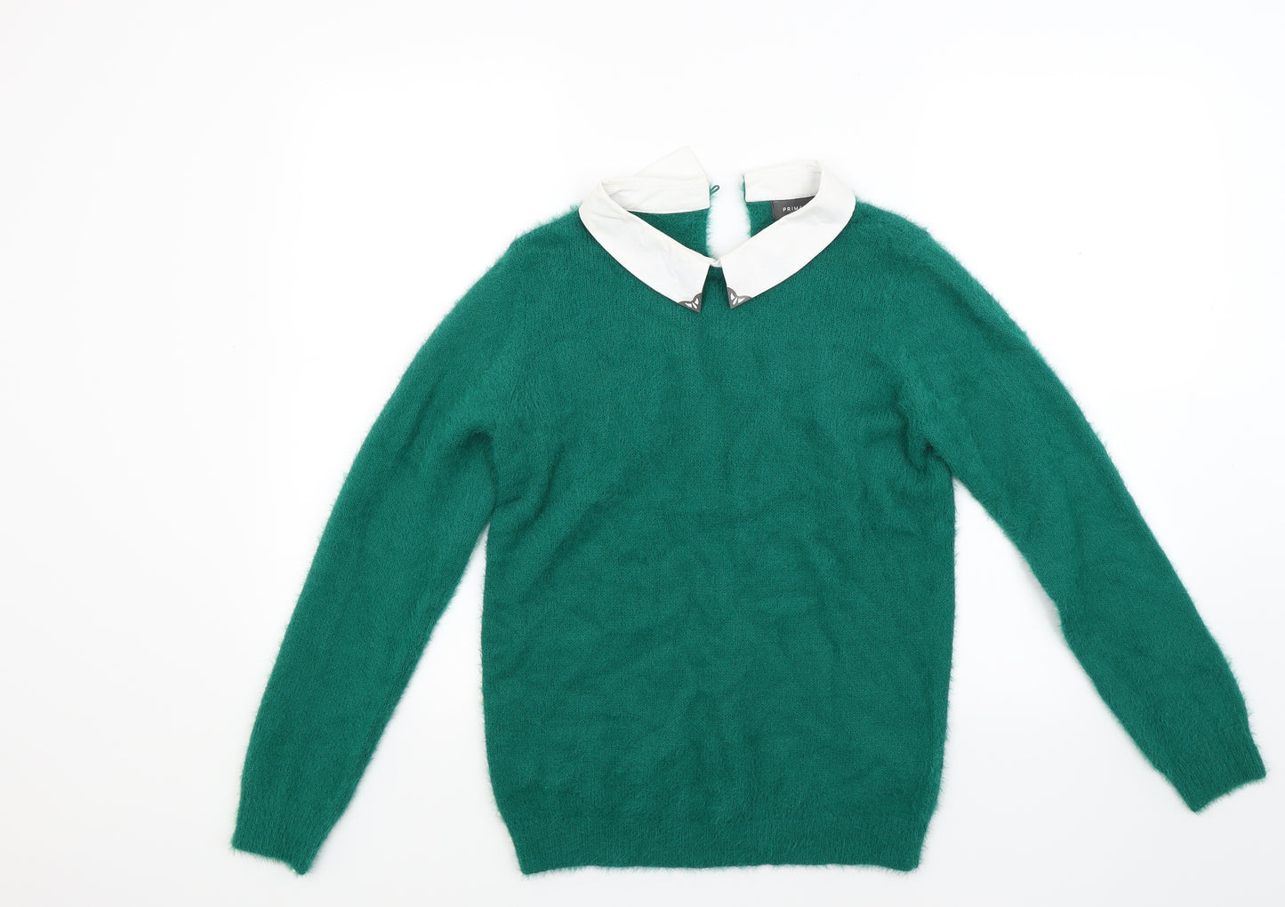 Primark Womens Green  Knit Pullover Jumper Size 2XS