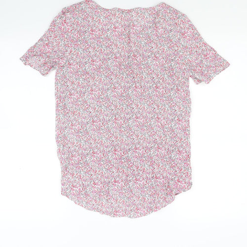 H&M Womens Multicoloured Floral  Basic Blouse Size 6
