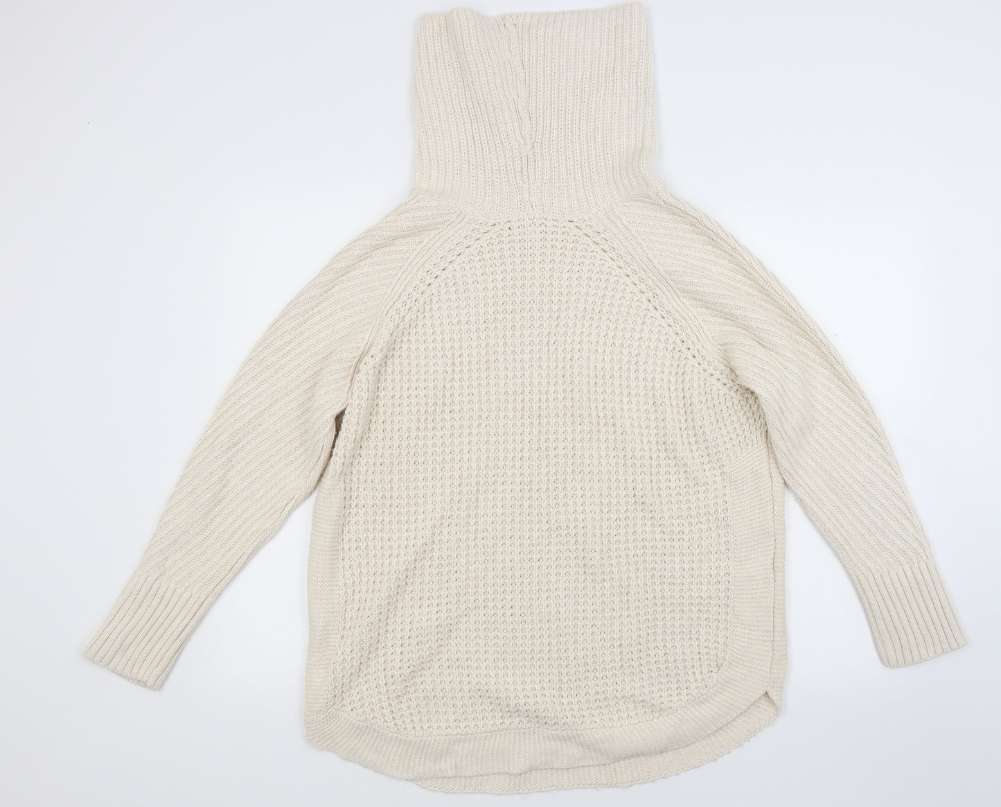 monsson Womens White  Knit Pullover Jumper Size L