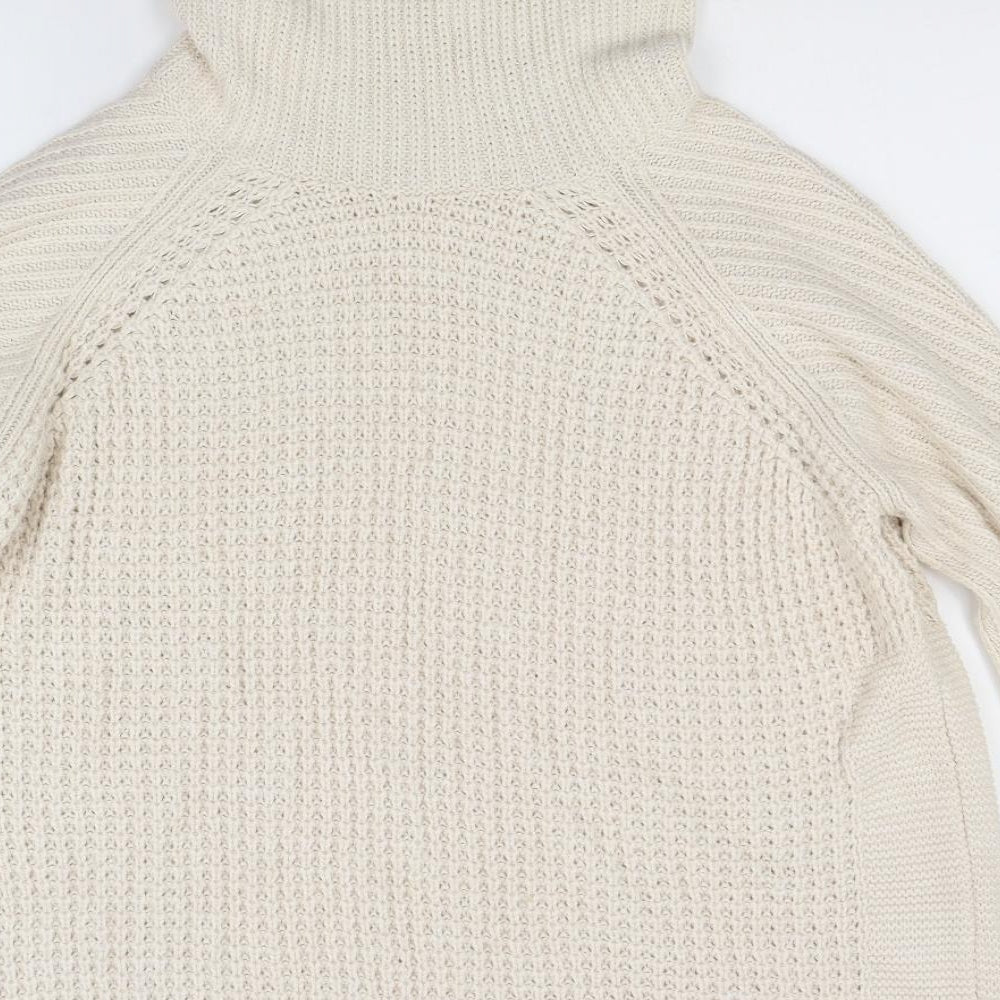 monsson Womens White  Knit Pullover Jumper Size L