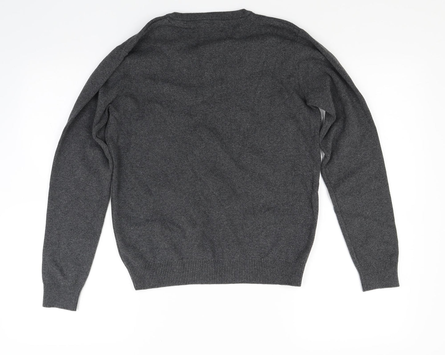 Marks and Spencer Boys Grey  Knit Pullover Jumper Size 12 Years