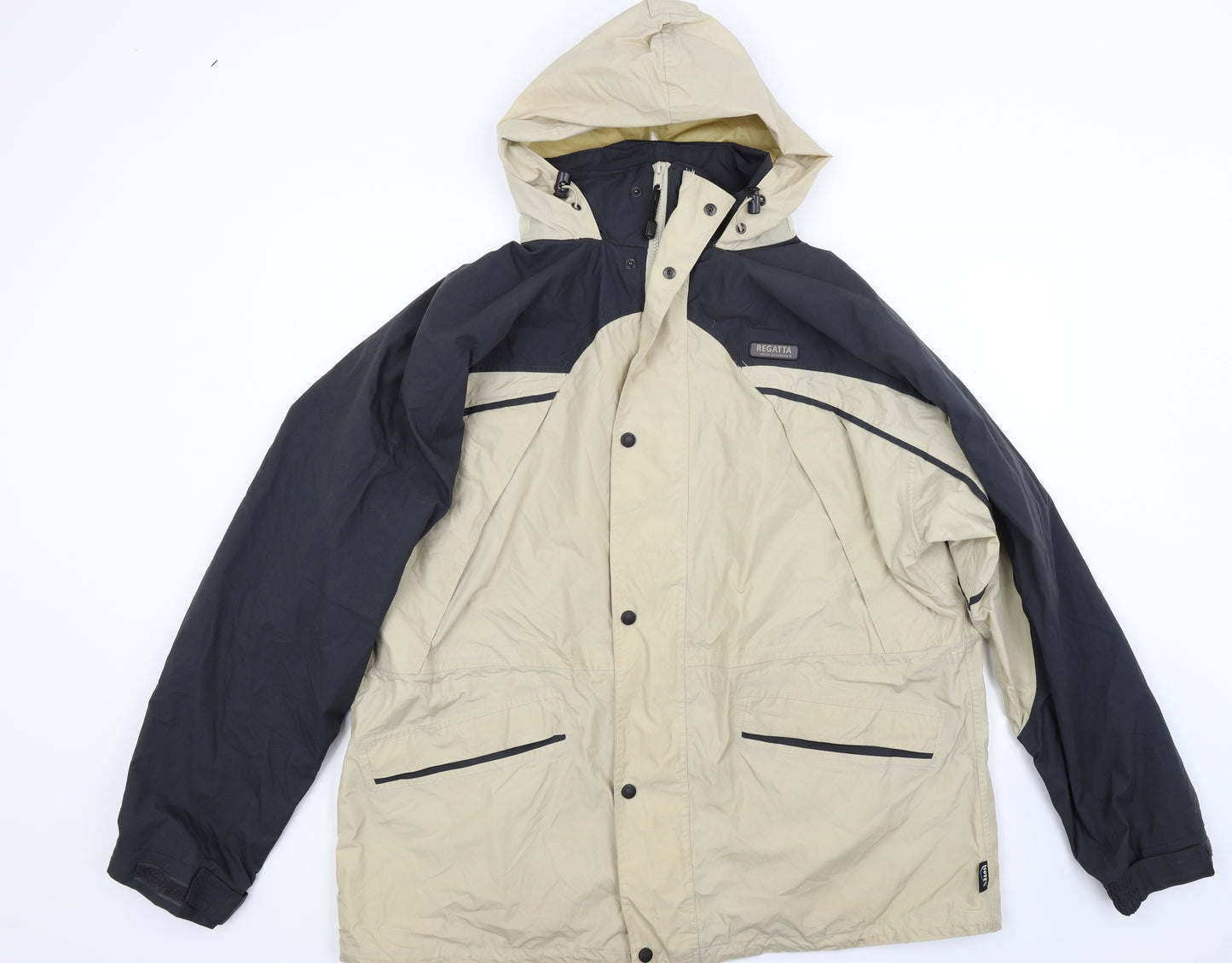 Regatta Mens Beige  Canvas Windbreaker Coat Size 2XL
