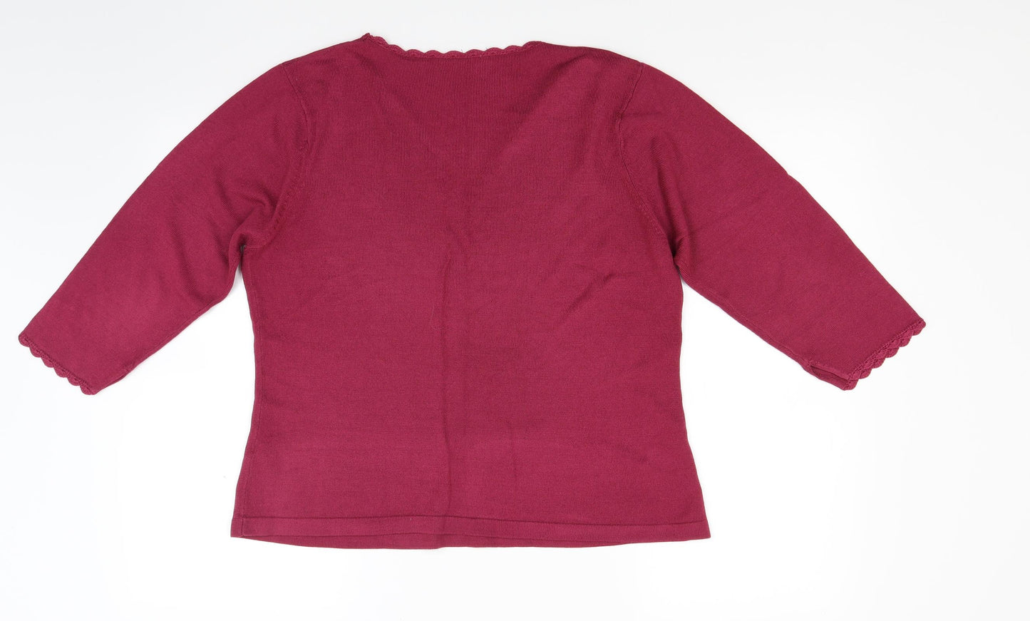 BHS Womens Red  Knit Pullover Jumper Size 16