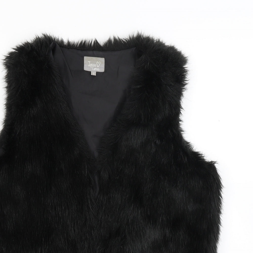 Lottie loves Womens Black   Gilet Coat Size 12
