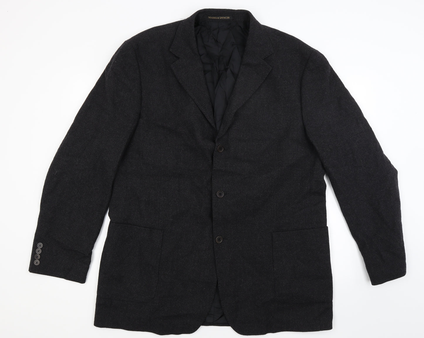 Marks and Spencer Mens Grey  Knit Jacket Blazer Size 46