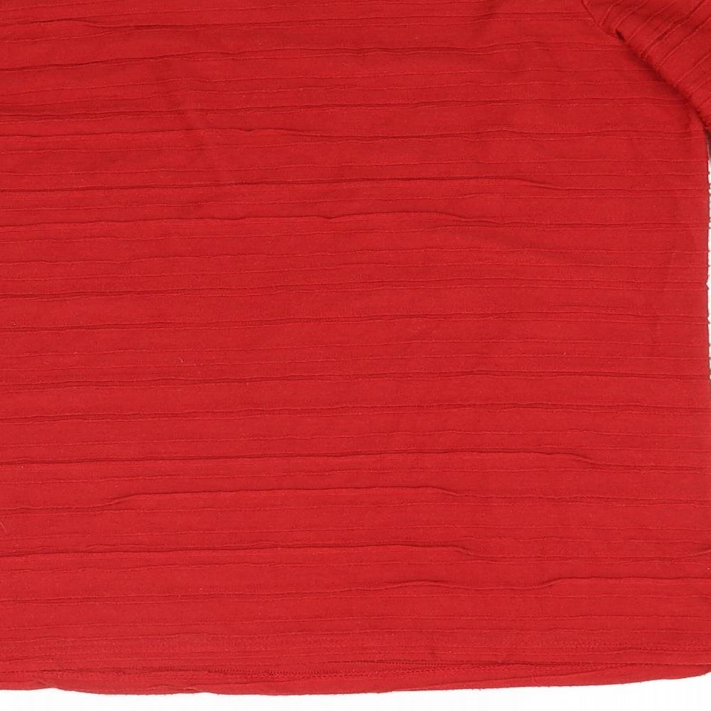 Laura Torelli Womens Red  Knit Pullover Jumper Size S