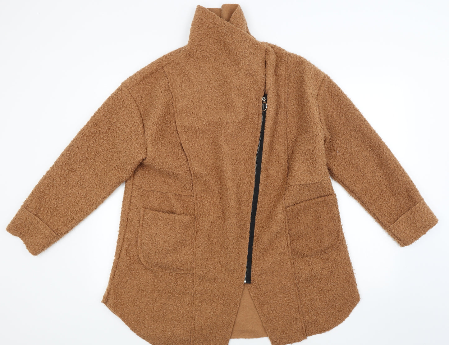 Preworn Womens Brown   Overcoat Coat Size L